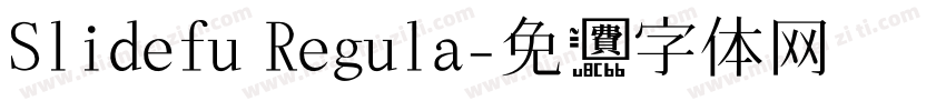 Slidefu Regula字体转换